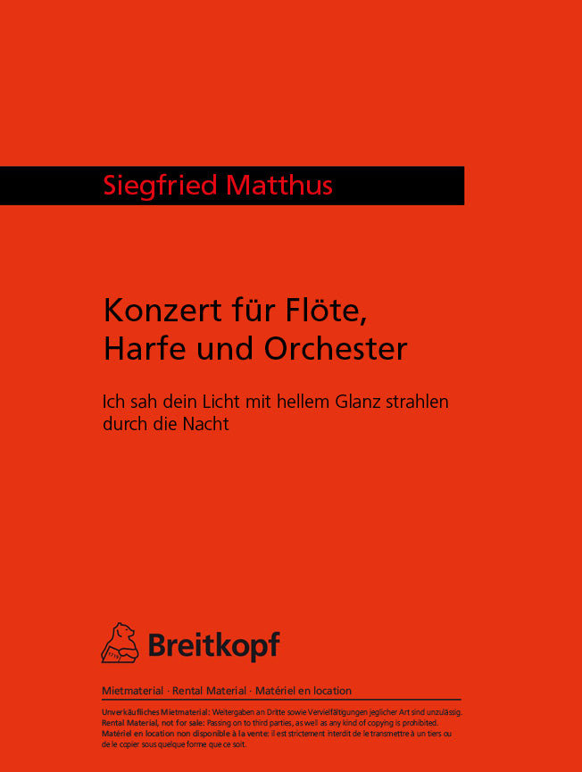 Konzert für Flöte, Harfe und Orchester (1998)