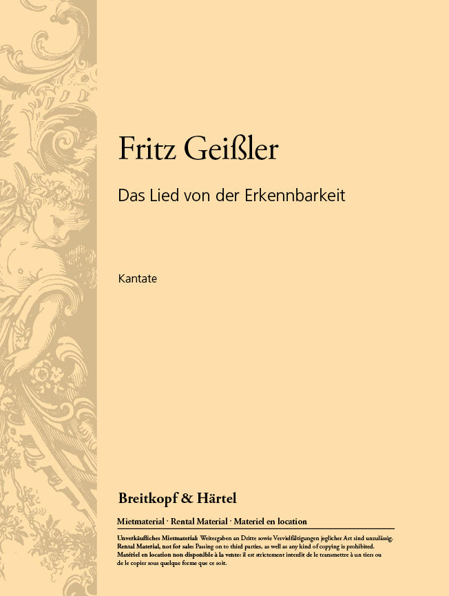 Lied von der Erkennbarkeit