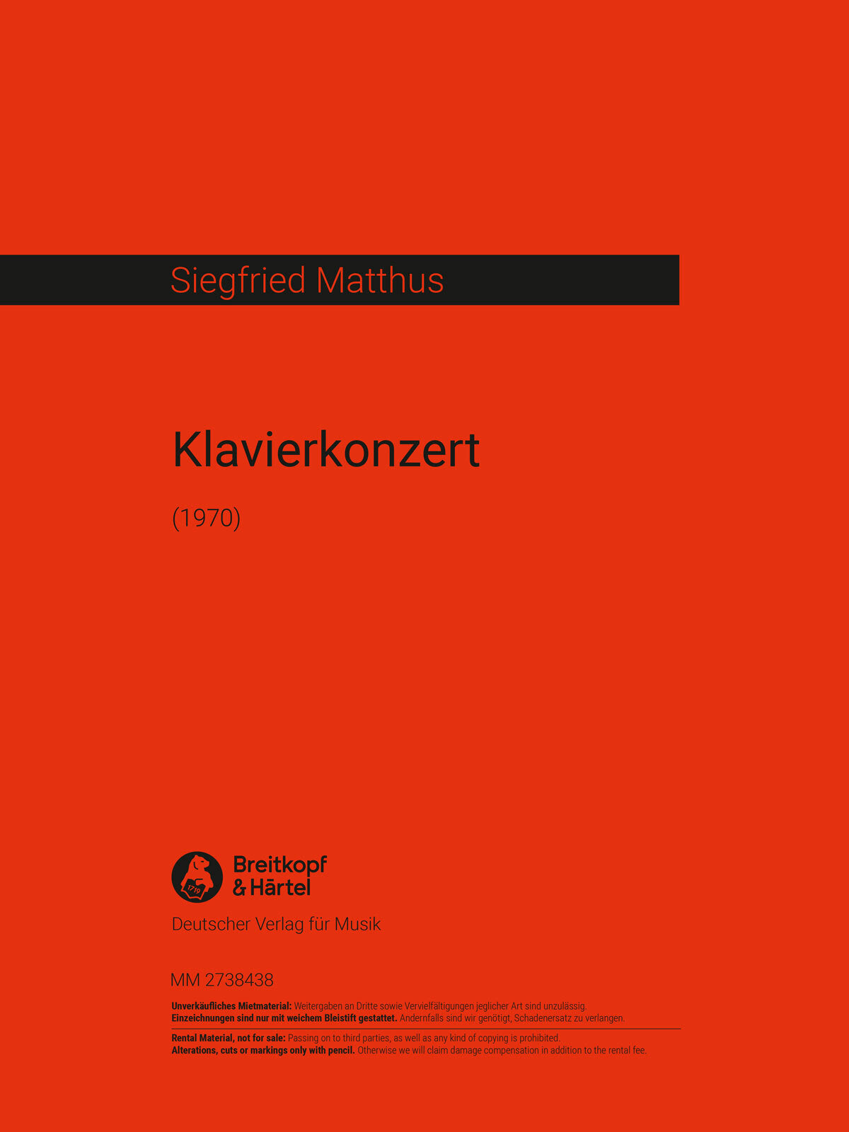 Klavierkonzert (1970)