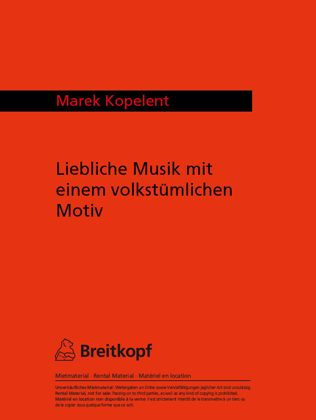 Liebliche Musik mit einem volkstümlichen Motiv