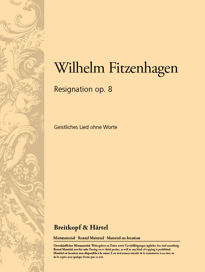 Resignation (Geistliches Lied ohne Worte)