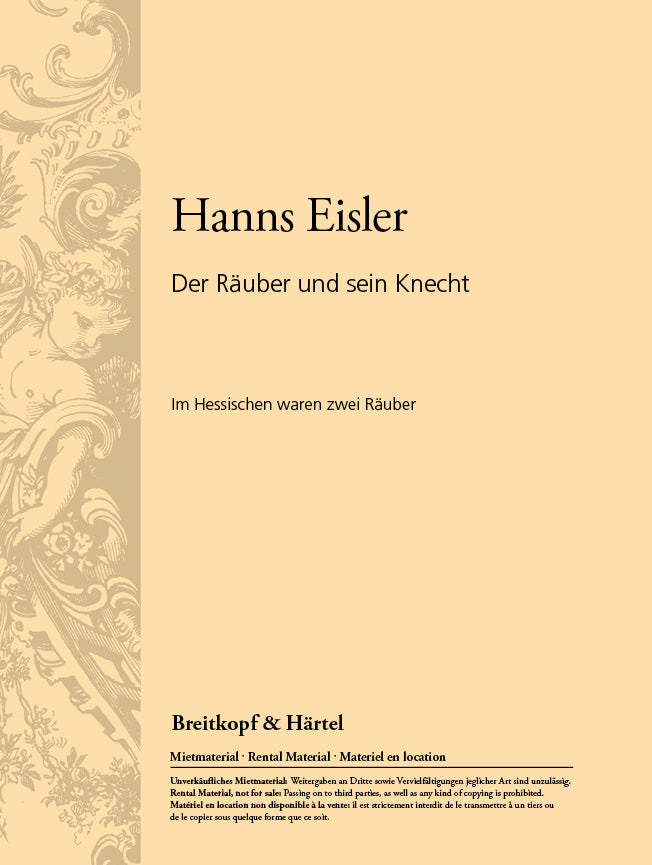 Räuber und sein Knecht, Der (1937)