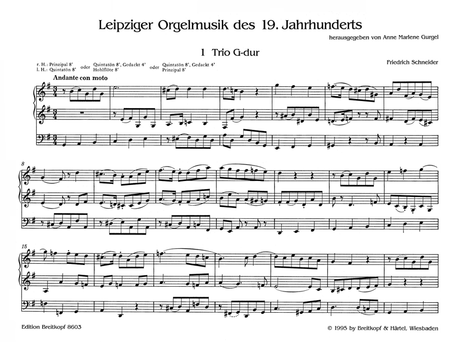19th-Century Organ Music from Leipzig
