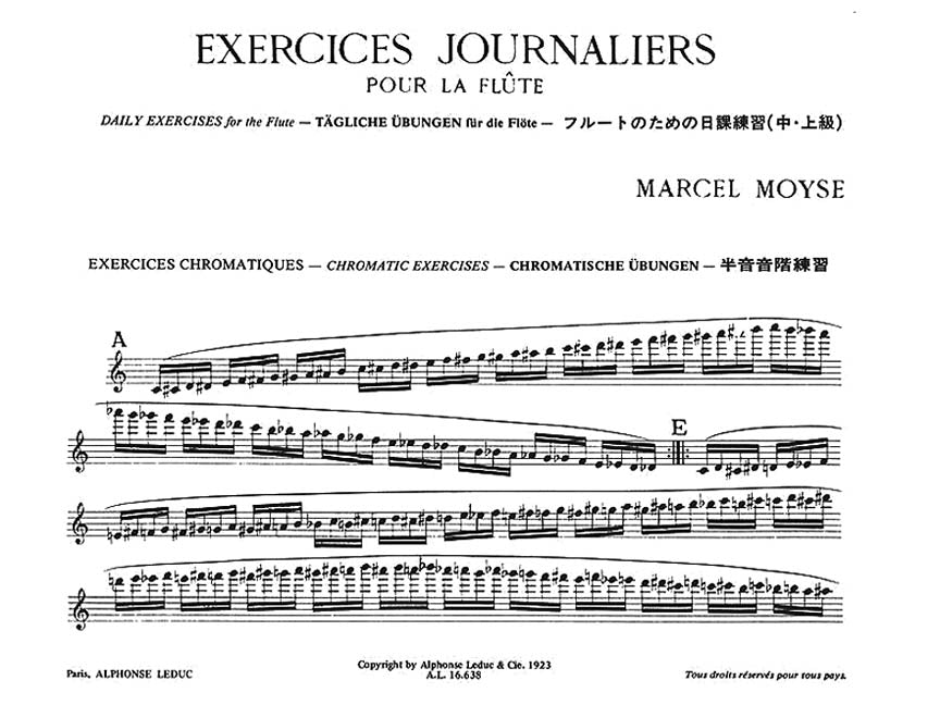 Moyse: Daily Exercies for the Flute