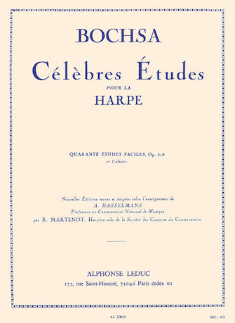 Bochsa: Celebrated Studies for Harp, Op. 318 - Volume 1