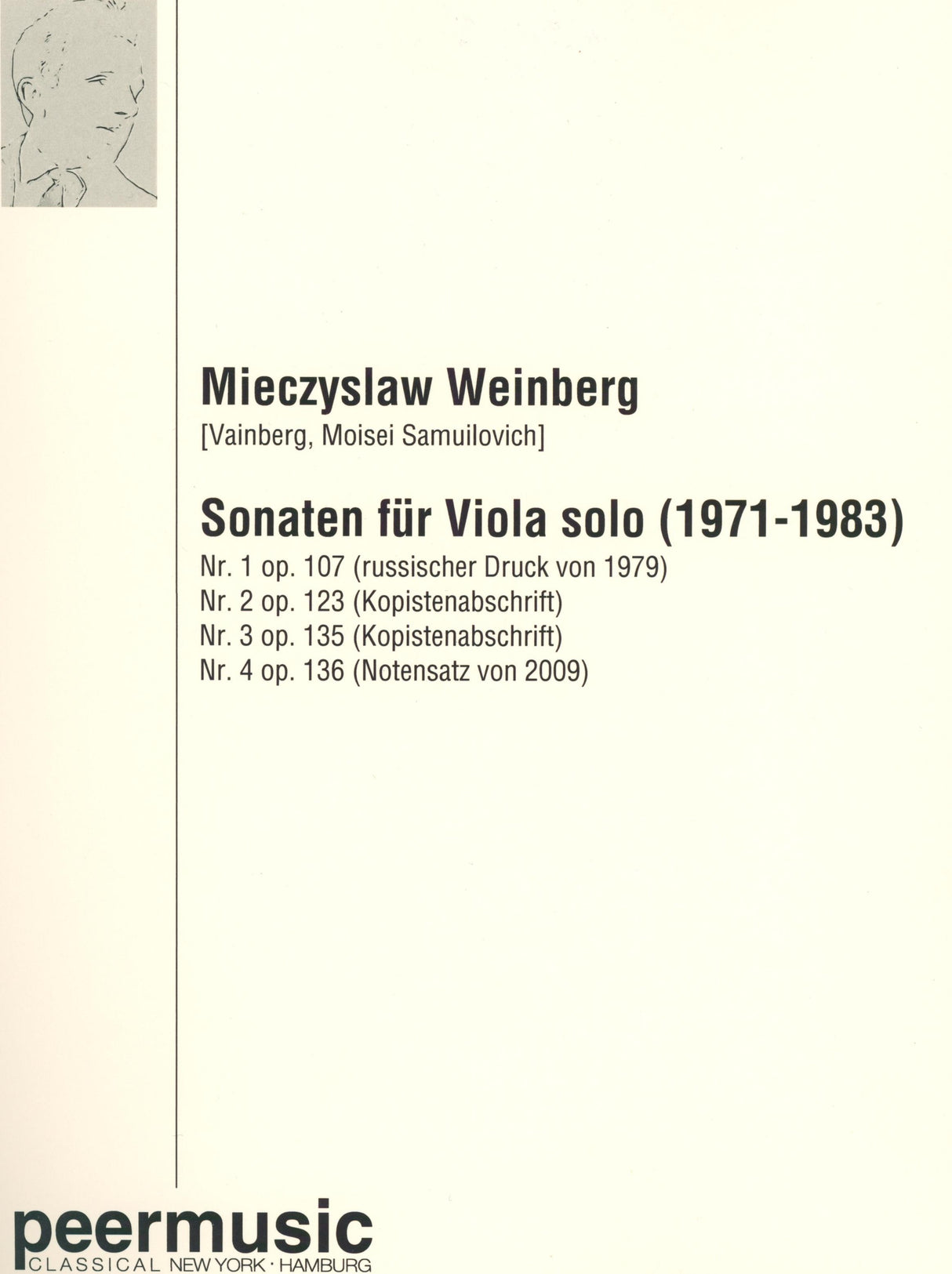 Weinberg: Sonatas for Solo Viola