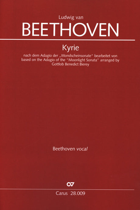 Beethoven-Biery: Kyrie based on the Adagio of the Moonlight Sonata (arr. for SATB Choir & Orchestra)