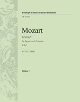 Mozart: Bassoon Concerto in B-flat Major, K. 191 (186e)