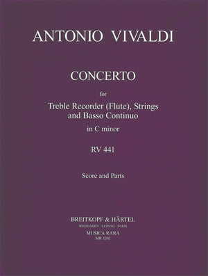 Vivaldi: Recorder (Flute) Concerto in C Minor, RV 441