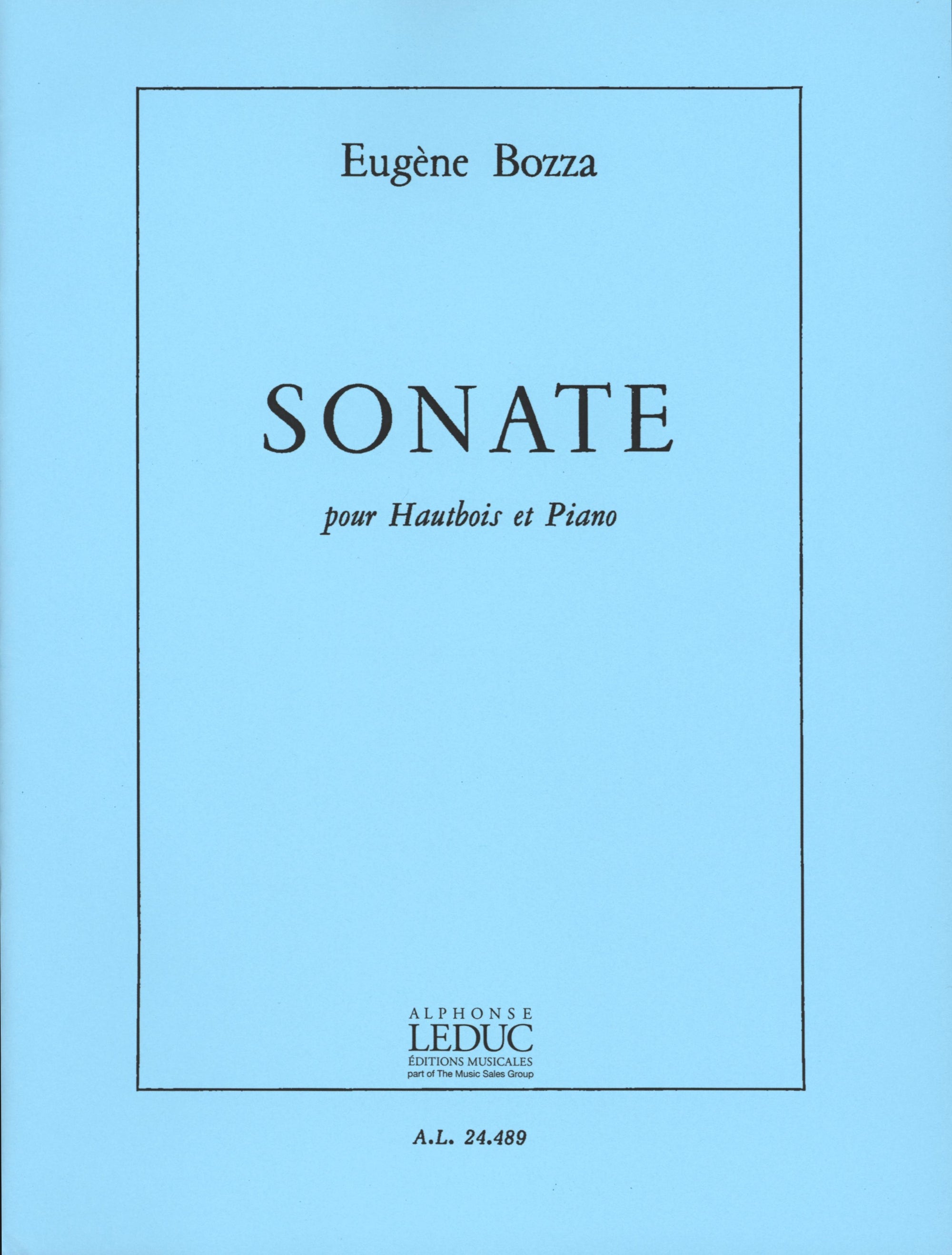 Bozza: Oboe Sonata