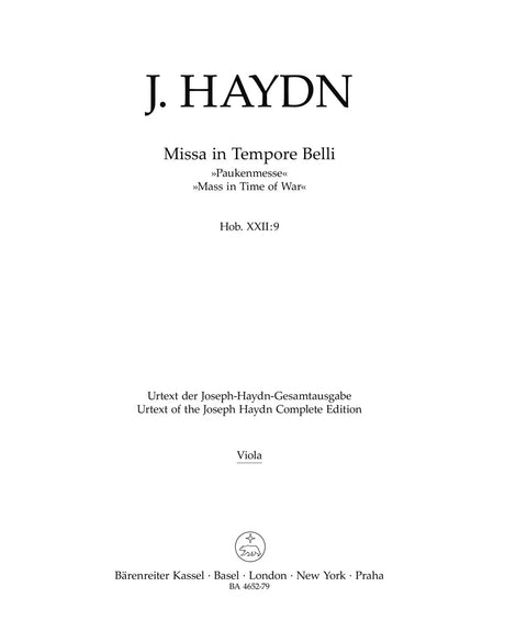 Haydn: Missa in Tempore Belli, Hob. XXII:9