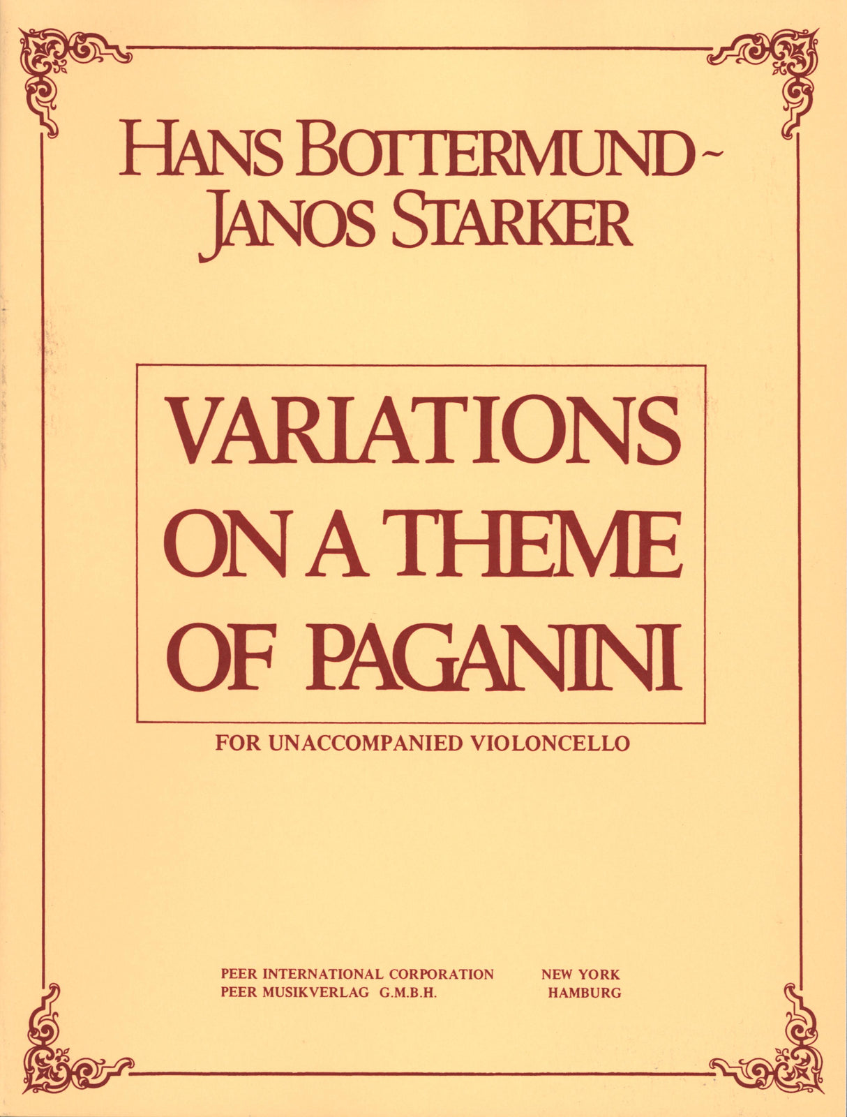 Bottermund-Starker: Variations on a Theme of Paganini