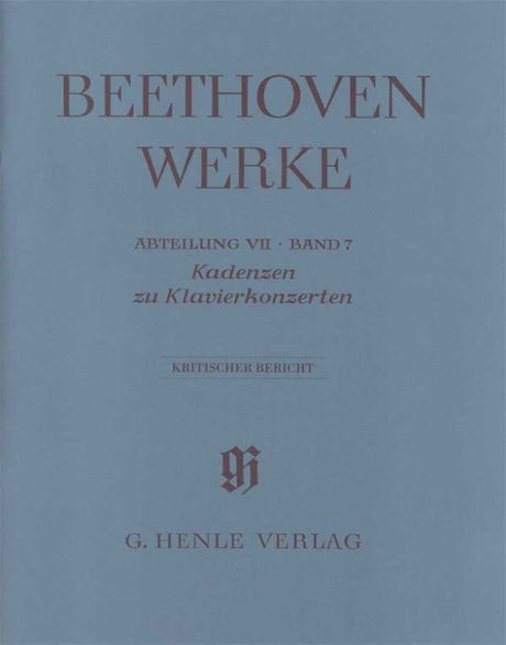 Beethoven: Cadenzas in the Piano Concertos
