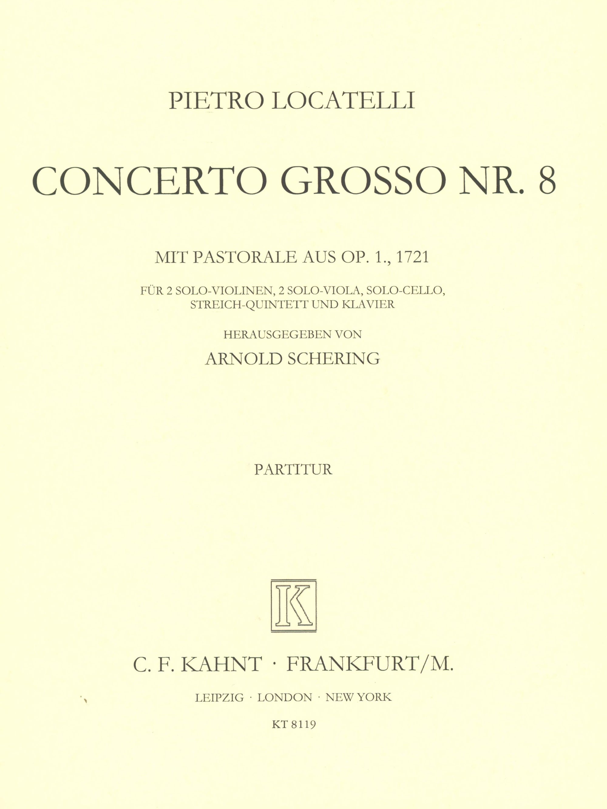 Locatelli: Concerto grosso in F Minor, Op. 1, No. 8