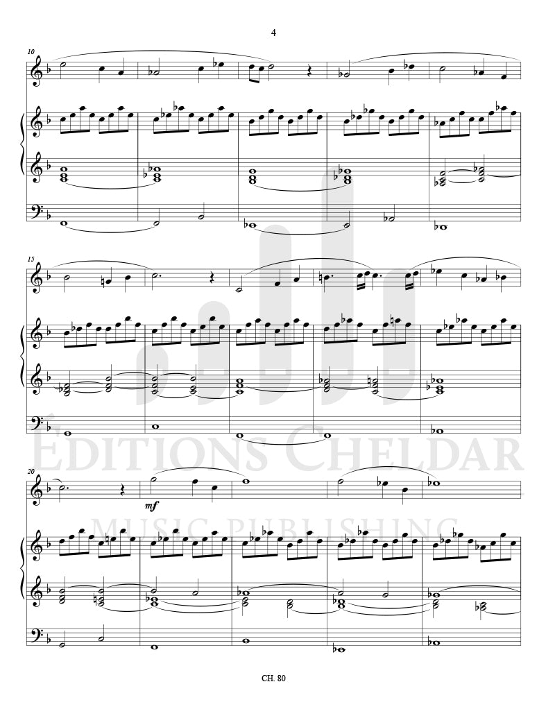 Bédard: Sonata No. 3 for Alto Saxophone and Organ