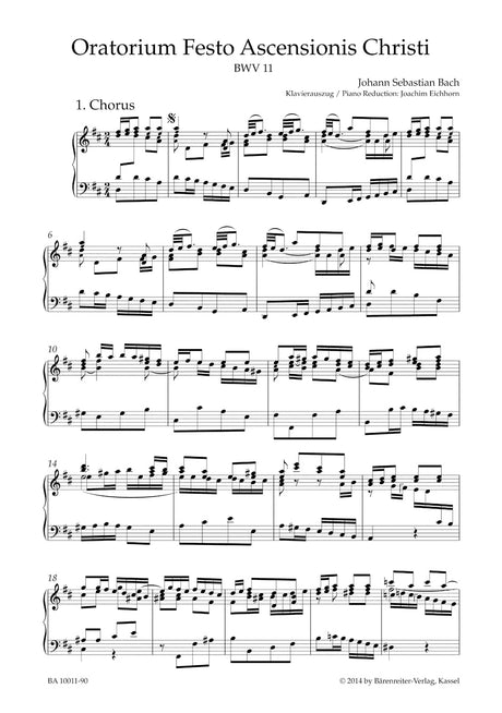 Bach: Ascension Oratorio, BWV 11