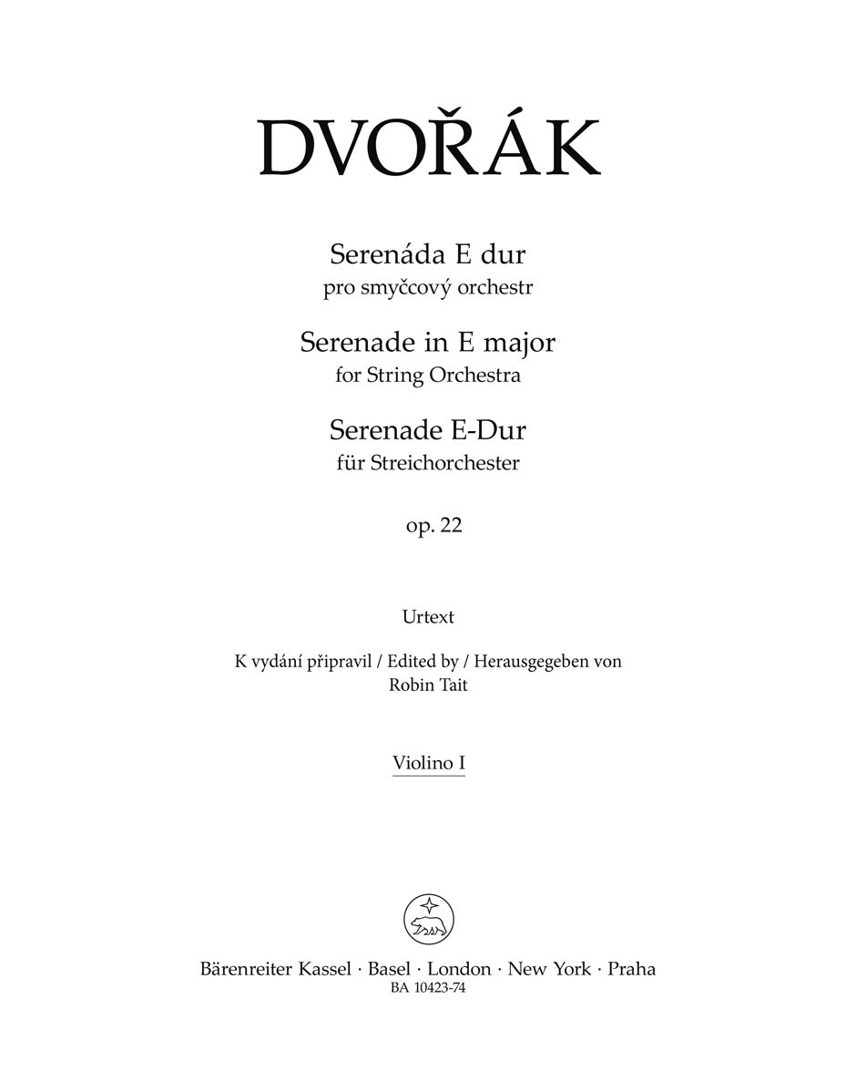 Dvořák: Serenade in E Major, Op. 22