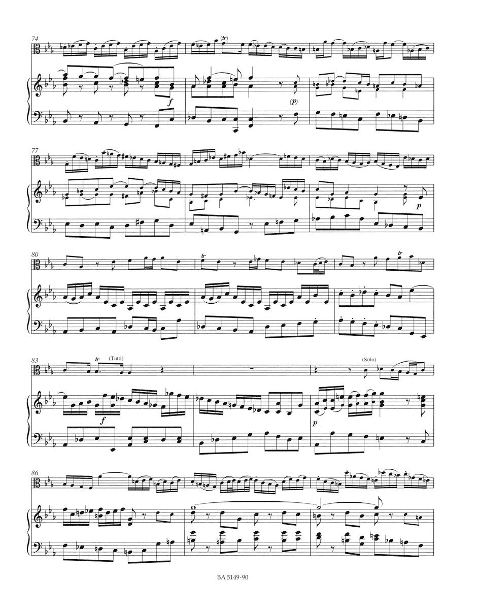 Bach: Viola Concerto in E-flat Major