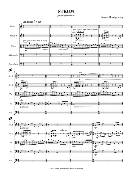 Montgomery: Strum - Version for String Orchestra
