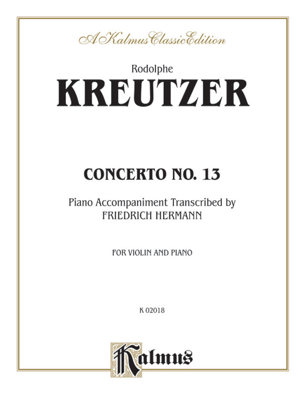 Kreutzer: Violin Concerto No. 13