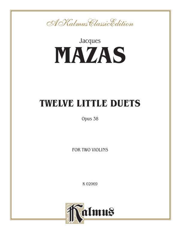Mazas: 12 Little Duets, Op. 38