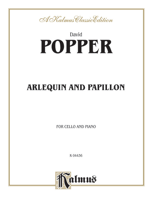 Popper: Arlequin & Papillon from Scenes From a Masked Ball, Op. 3, No. 1