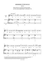 Delalande: Miserere à voix seule, S. 87