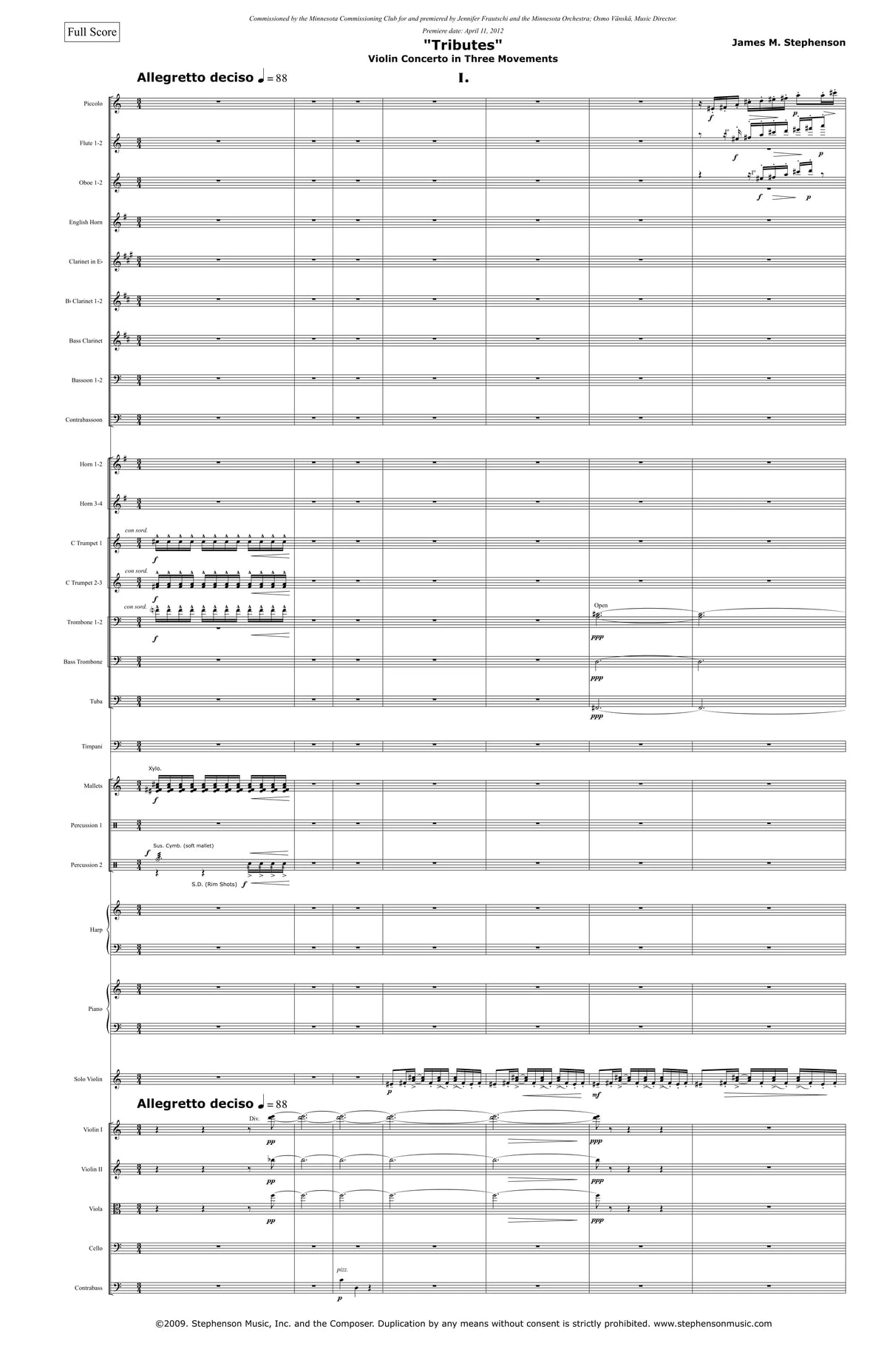 Stephenson: Violin Concerto ("Tributes")