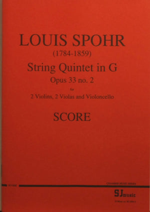 Spohr: String Quintet in G Major, Op. 33, No. 2