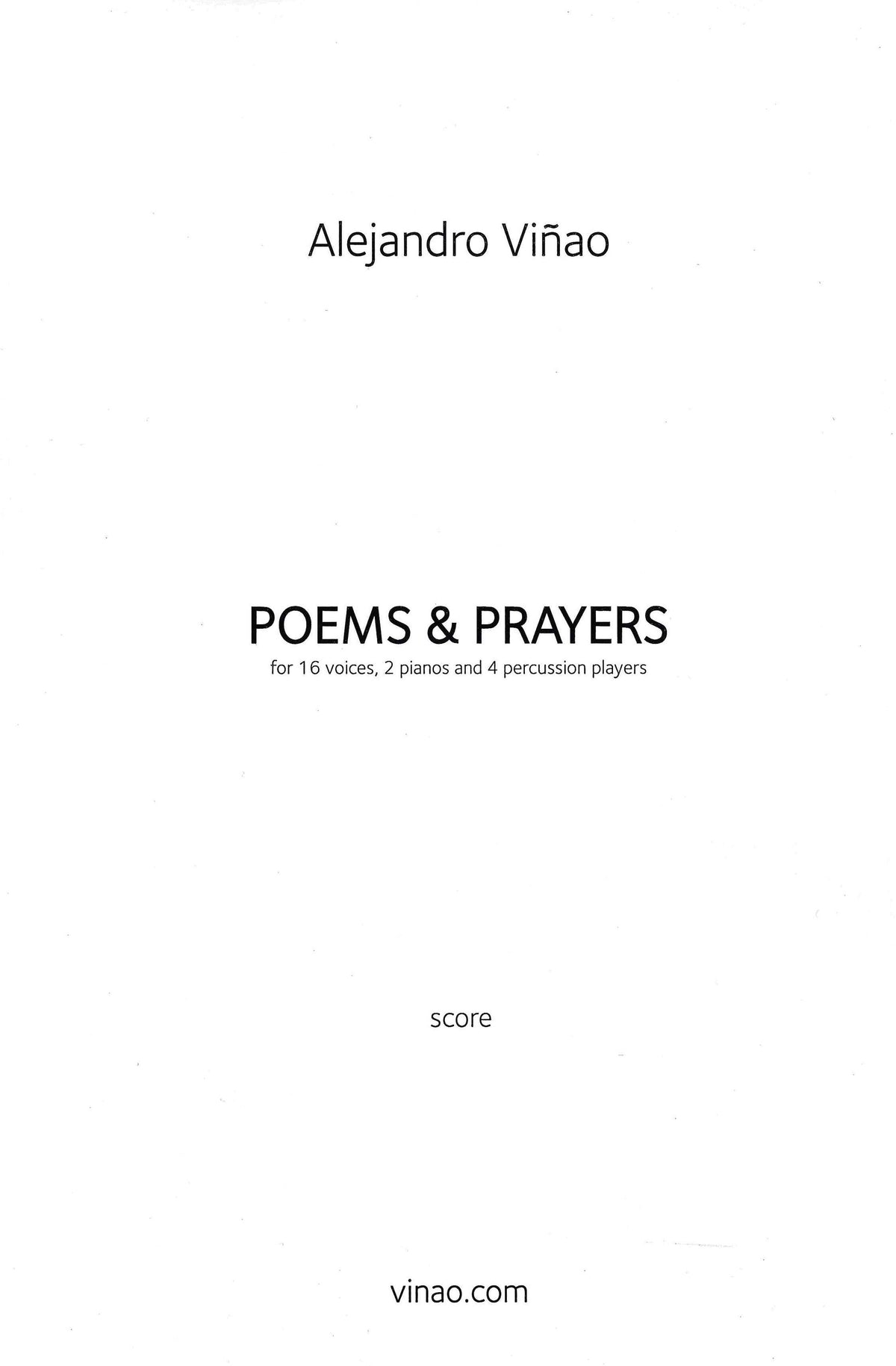Viñao: Poems & Prayers