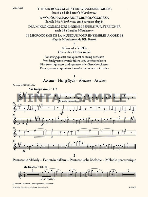 The Microcosm of String Ensemble Music - Volume 3 (Advanced)
