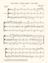 Kodály: Ten Trios from "Tricinia" (arr. for 3 cellos)