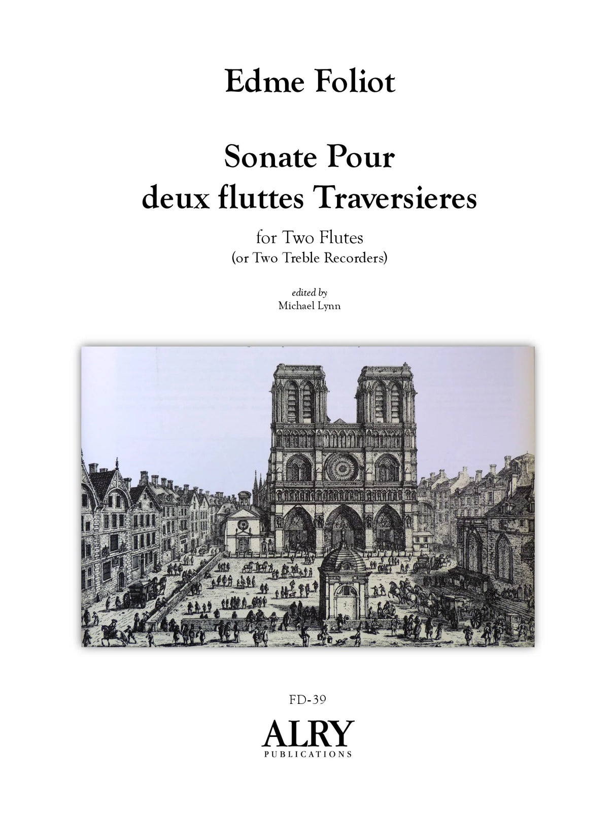 Foliot: Sonata for 2 Flutes (or Treble Recorders)