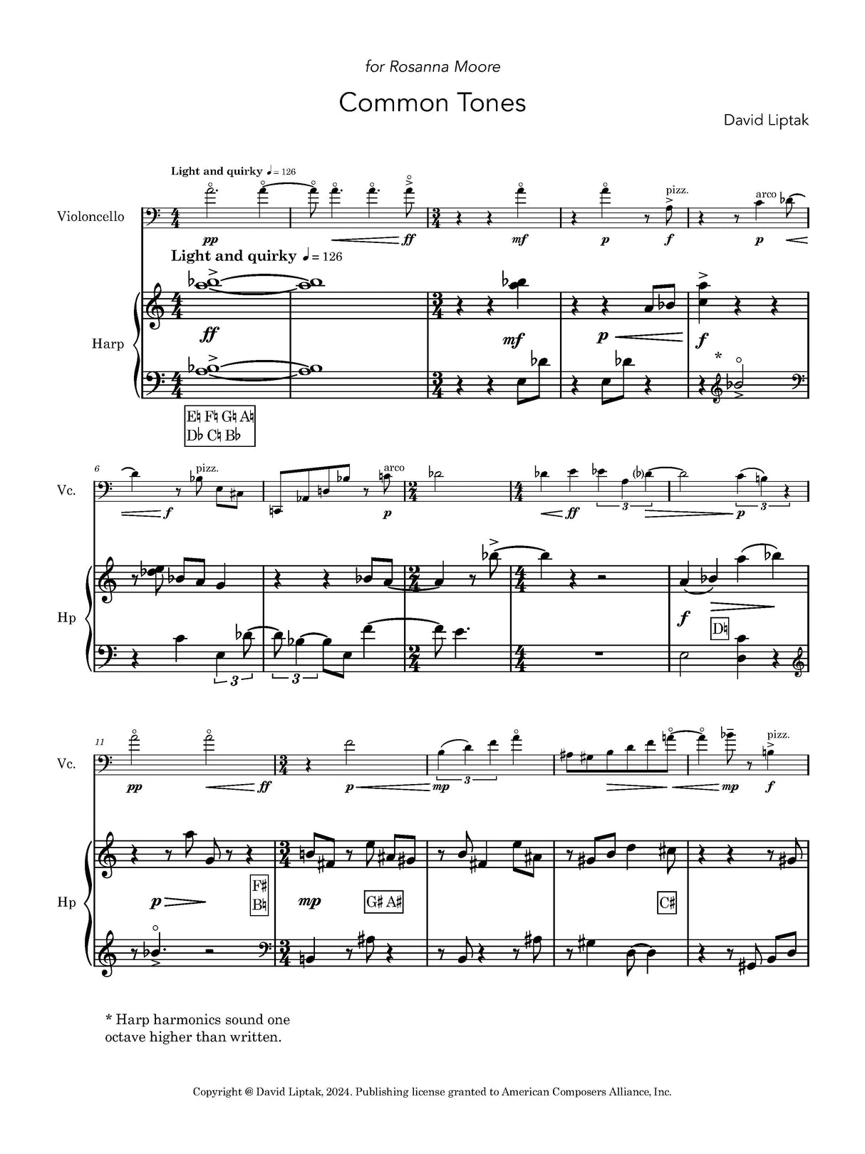 Liptak: Common Tones