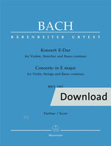 Bach: Violin Concerto in E Major, BWV 1042