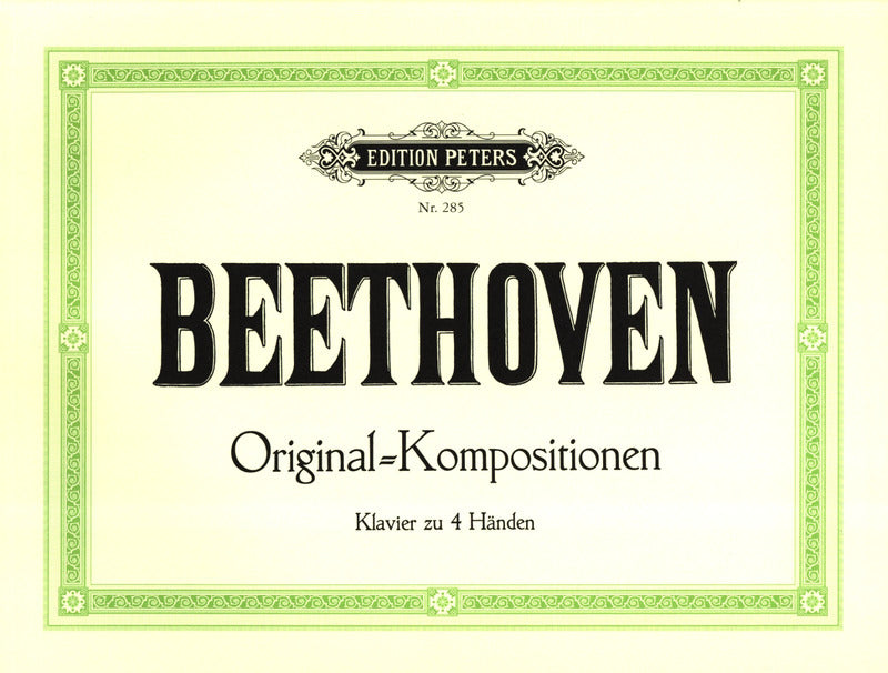 Beethoven: Original Compositions for Piano 4-Hands – Ficks Music