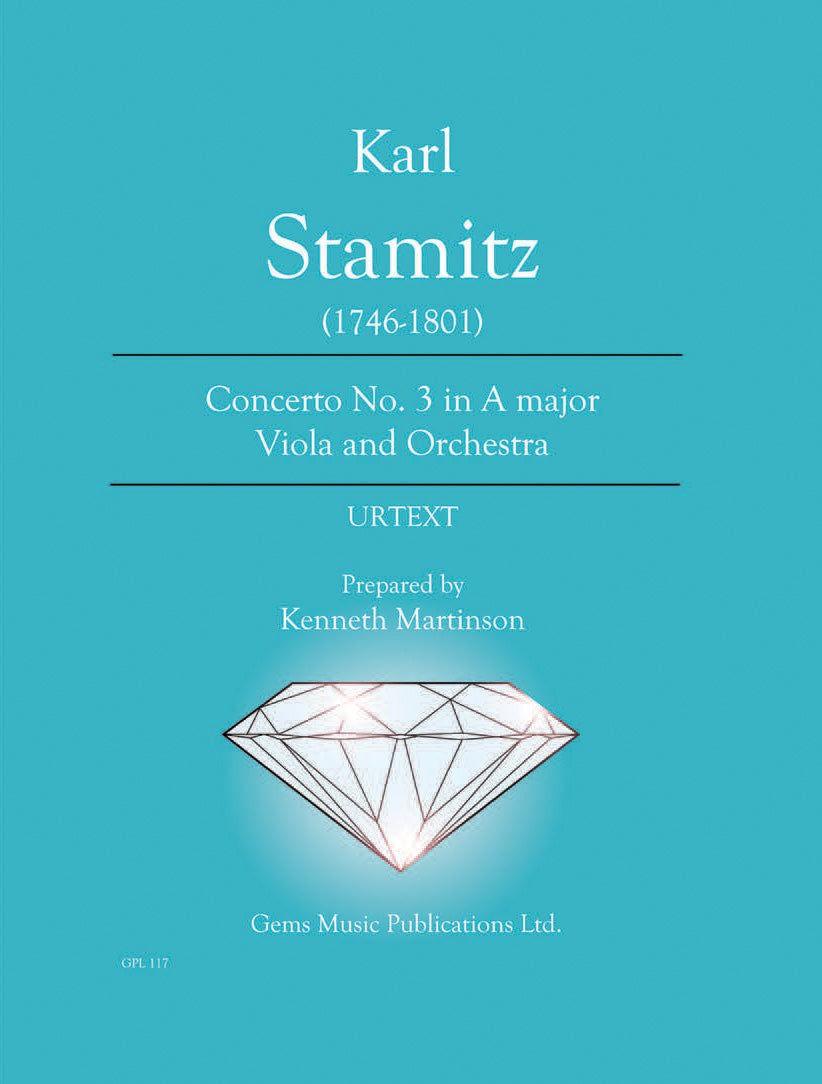 Stamitz: Viola Concerto No. 3 in A Major – Ficks Music