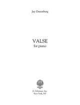 Greenberg: Valse