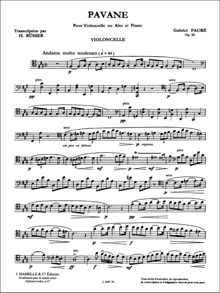 Fauré: Pavane, Op. 50 (arr. for viola / cello & piano)