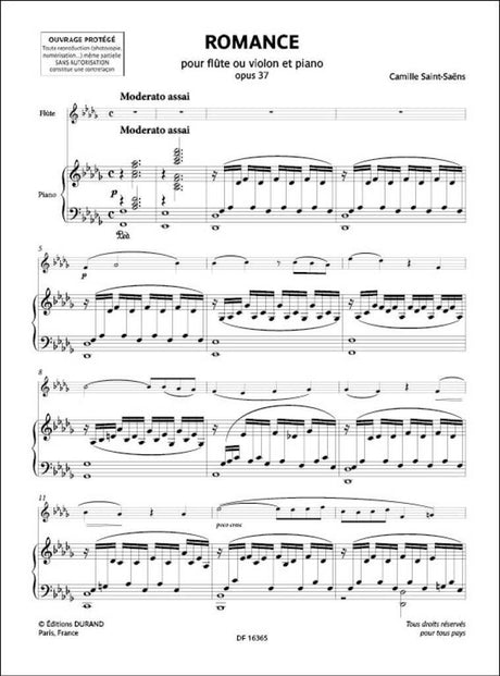 Saint-Saëns: Romance, Op. 37