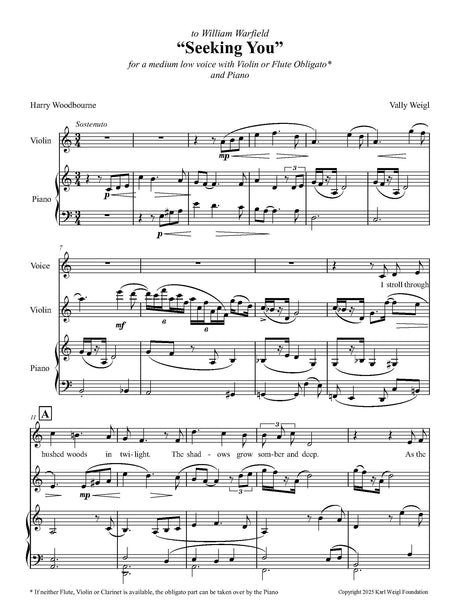 V. Weigl: Seeking You