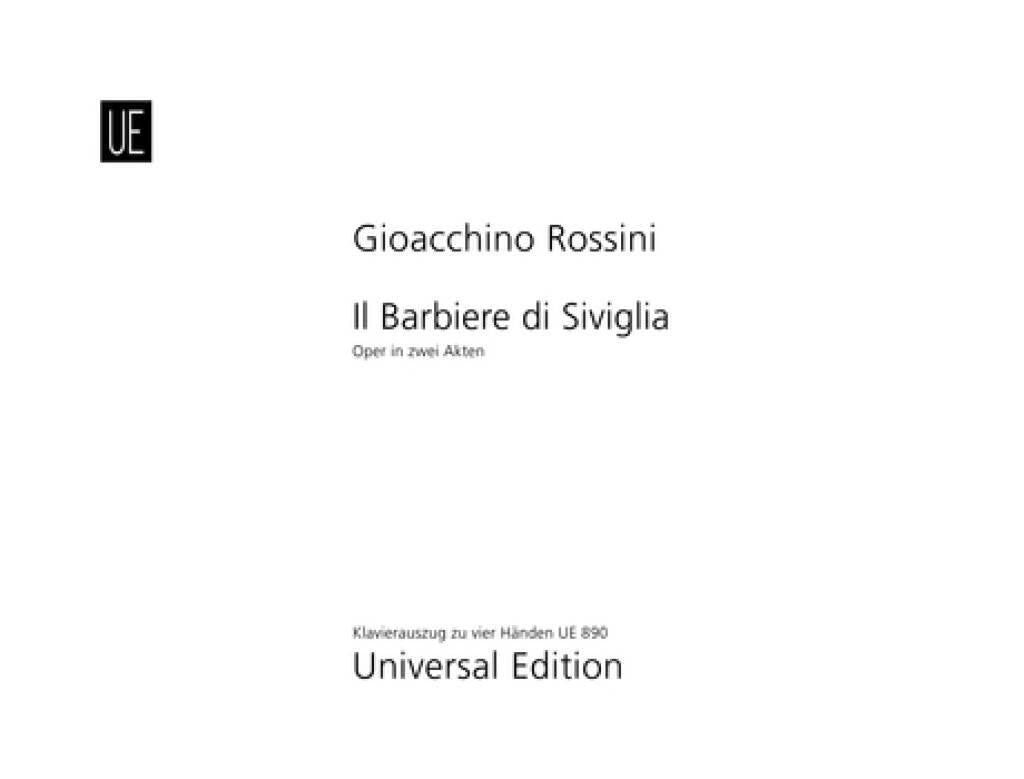 Rossini: The Barber of Seville (arr. for piano 4-hands)