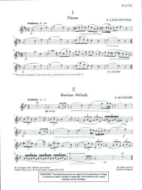 Flute Solos - Volume 1