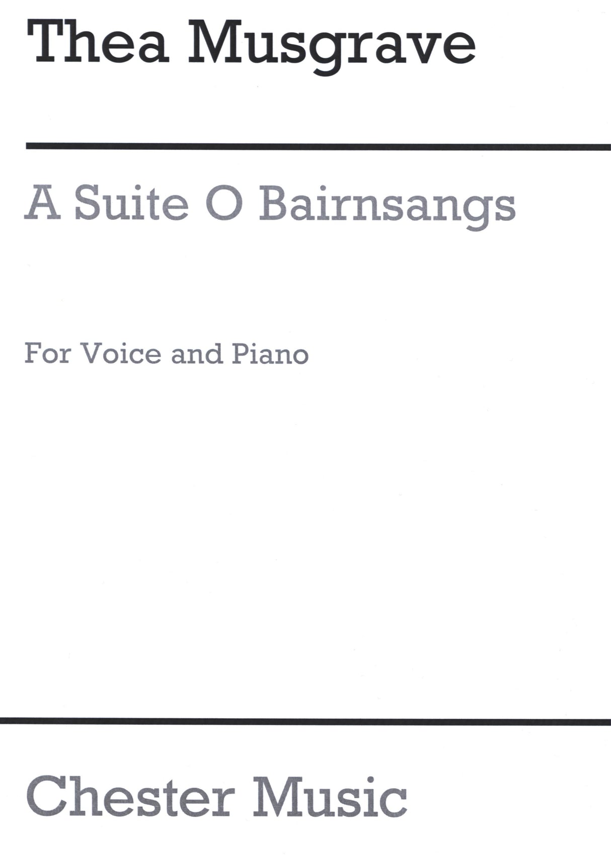 Musgrave: A Suite O Bairnsangs