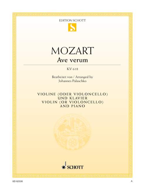 Mozart: Ave verum corpus, K. 618 (arr. for violin/cello & piano