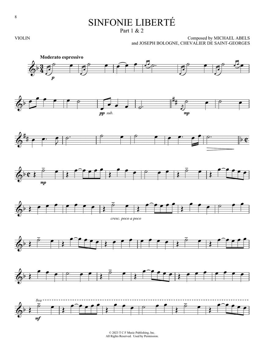 Chevalier - Music from the Motion Picture Soundtrack (arr. for violin)