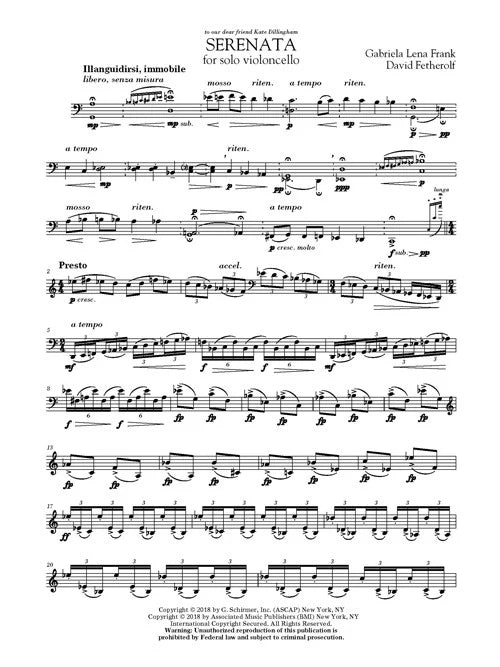 Fetherolf-Frank: Serenata