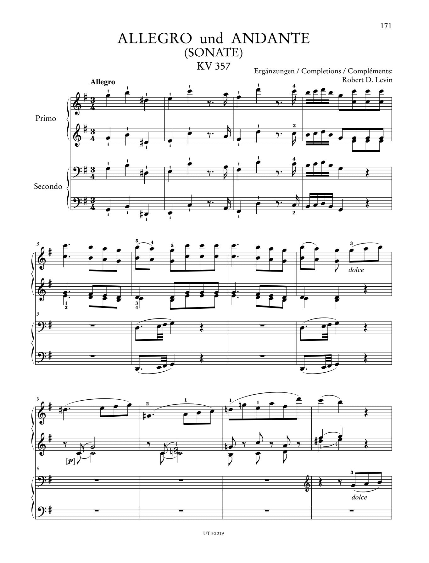 Mozart: Works for Piano Four-Hands – Ficks Music