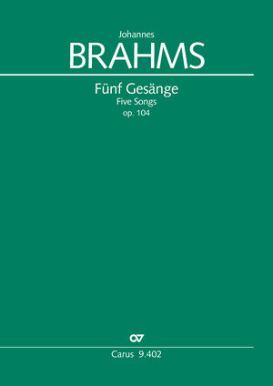 Brahms: 5 Gesänge, Op. 104