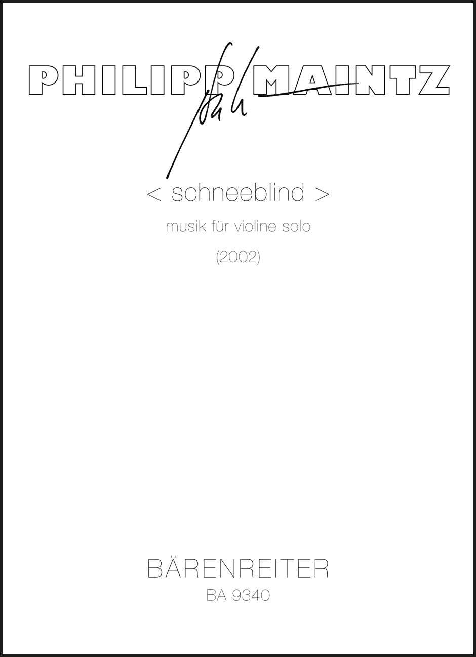 Maintz: < schneeblind >